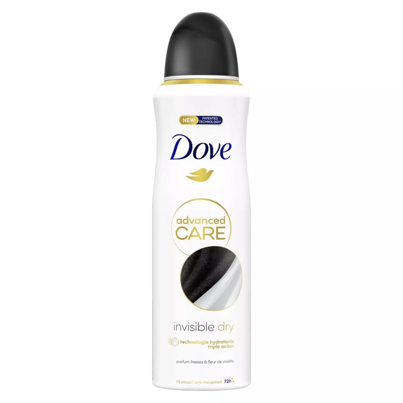 Dove Advanced Care Anti-Perspirant Deodorant Spray Invisible Dry - 72h Protection - Freesia & Violet Flower - 200ml
