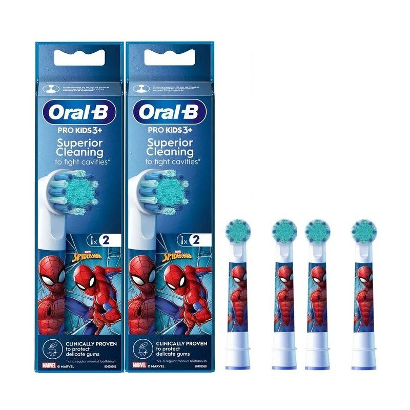 Oral-B Pro Kids 3+ Spider Men Forzen Brossettes (Tête) de Rechange X2