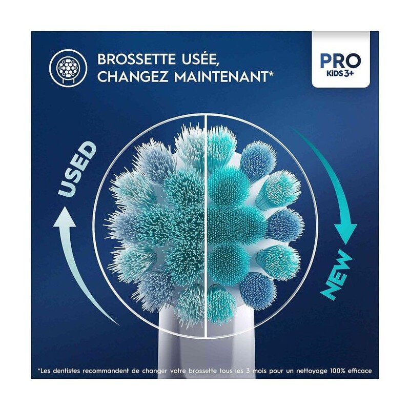 Oral-B Pro Kids 3+ Spider Men Forzen Brossettes (Tête) de Rechange X2
