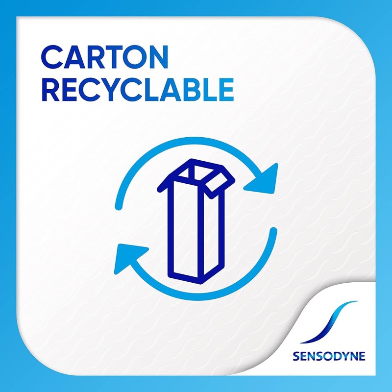 Sensodyne Dentifrice Multi-Protection Blancheur, Avec Fluorure Pour Dents Sensibles et Blanches, Aide à Soulager La Sensibilité