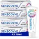Sensodyne Dentifrice Multi-Protection Blancheur, Avec Fluorure Pour Dents Sensibles et Blanches, Aide à Soulager La Sensibilité