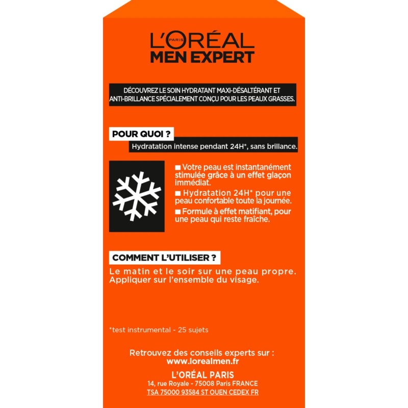 L'Oréal Men Expert Hydra Energetic Hydrating Face Gel - Oily Skin - 50ml