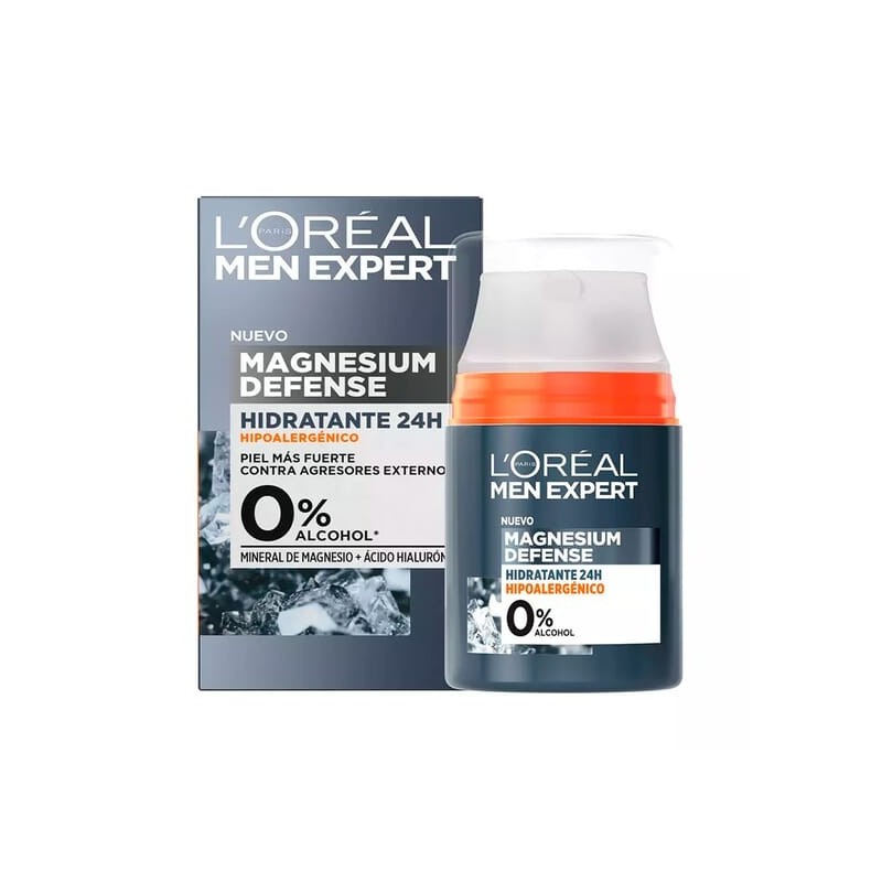 L'Oréal Paris Men Expert Magnesium Defense 24h Hydrating Face Cream - Sensitive Skin - 50ml