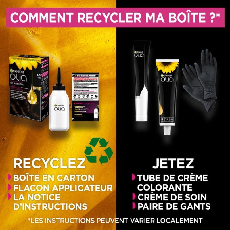 Garnier Olia Coloration Permanente Cheveux Sans Ammoniaque - 5.3 Châtain Clair Doré