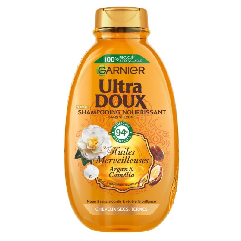 Garnier Ultra Doux Nourishing Shampoo Balm Wonderful Oils - Dry Hair - 300ml