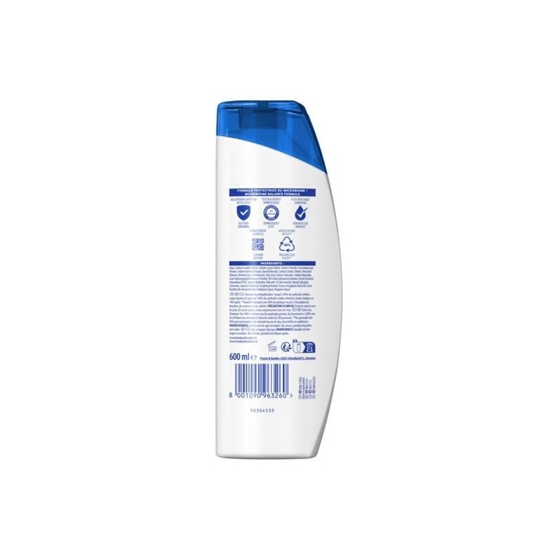 Head & Shoulders Intense Hydratation Shampoing Antipelliculaire - Cheveux Secs - 600ml