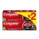Colgate Max White Dentifrice Blancheur au Charbon Actif - Réduction de la Plaque Dentaire - 2x75ml