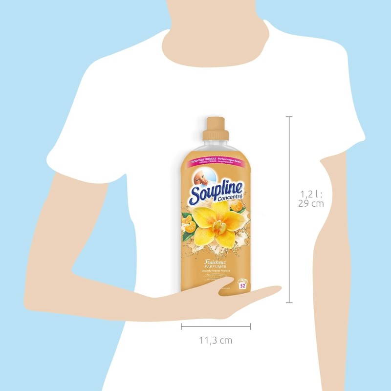 Soupline Fraîcheur Parfumée منعم أقمشة مركز - فانيلا-يوسفي - 1.2ل
