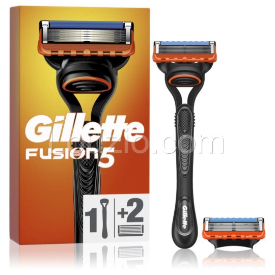Gillette Fusion 5 Rasoir Homme - 1 Manche + 2 Recharges (5 Lames par Recharge)