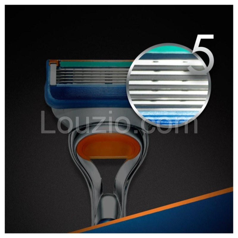 Gillette Fusion 5 Rasoir Homme - 1 Manche + 2 Recharges (5 Lames par Recharge)