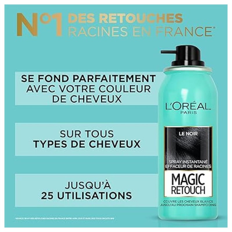 L'Oréal Paris Magic Retouch رذاذ لون شعر مؤقت - لمسة جذور - كستنائي متجمد - 75 مل