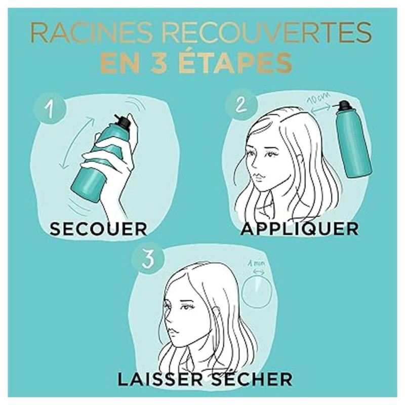 L'Oréal Paris Magic Retouch رذاذ لون شعر مؤقت - لمسة جذور - كستنائي متجمد - 75 مل