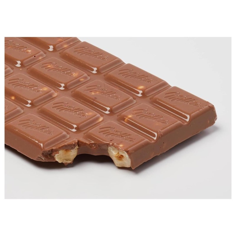 Milka Alpine Milk Chocolate - Whole Hazelnuts - 100g