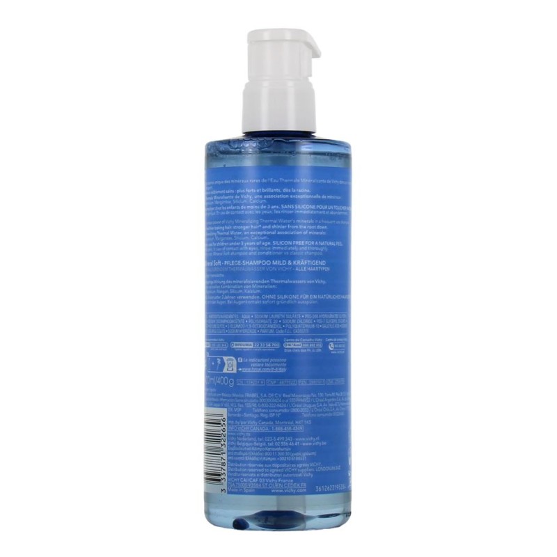 Vichy Dercos Shampooing Fortifiant - Tous Types de Cheveux - 400ml