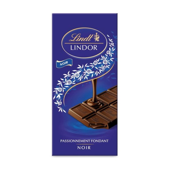 Lindt Lindor شوكولاتة داكنة تذوب بسلاسة - 150 جرام