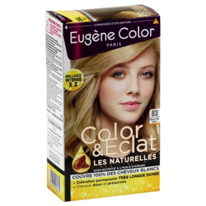 Eugène Color les Naturelles Coloration Permanente Cheveux - Ultra Couvrante - Blond Clair Doré 83