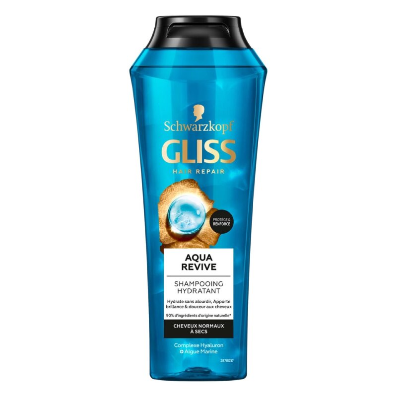 Schwarzkopf Gliss Aqua Revive Hydrating Shampoo - Normal To Dry Hair - 250ml