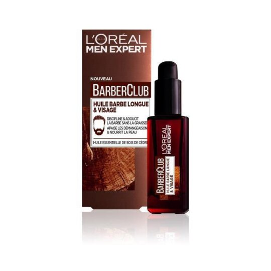L'Oréal Men Expert Barber Club زيت اللحية الطويلة والوجه - 30 مل