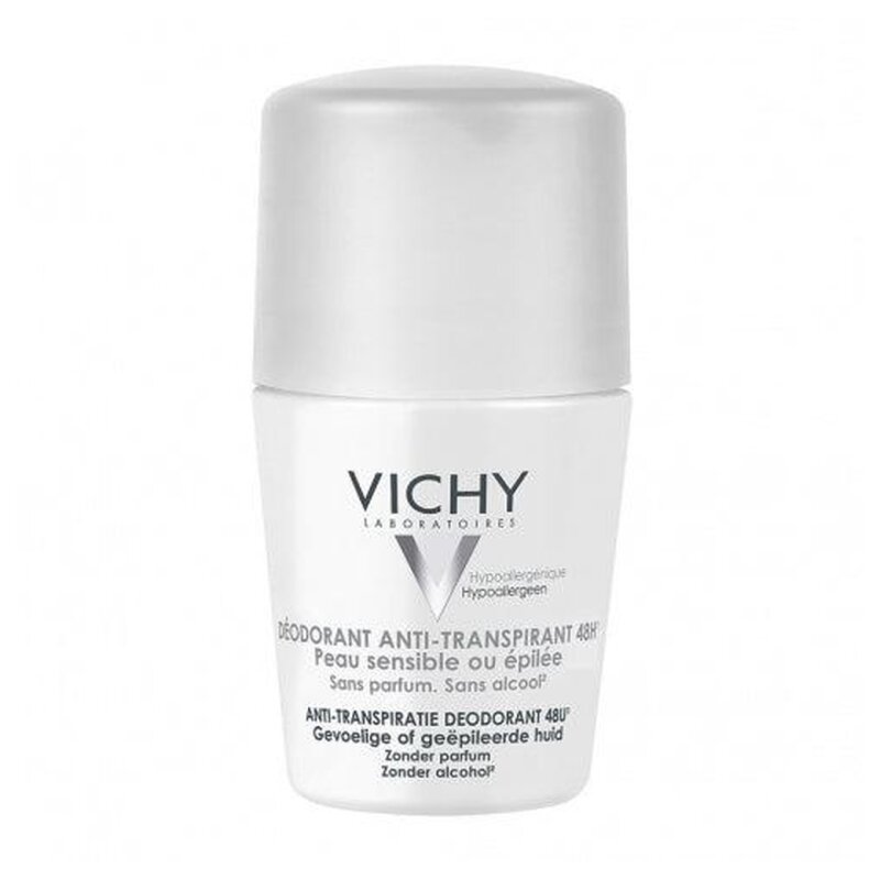 Vichy Dermo-Tolerance مزيل عرق رولون مضاد للتعرق - للبشرة الحساسة أو المحلوقة - 50 مل