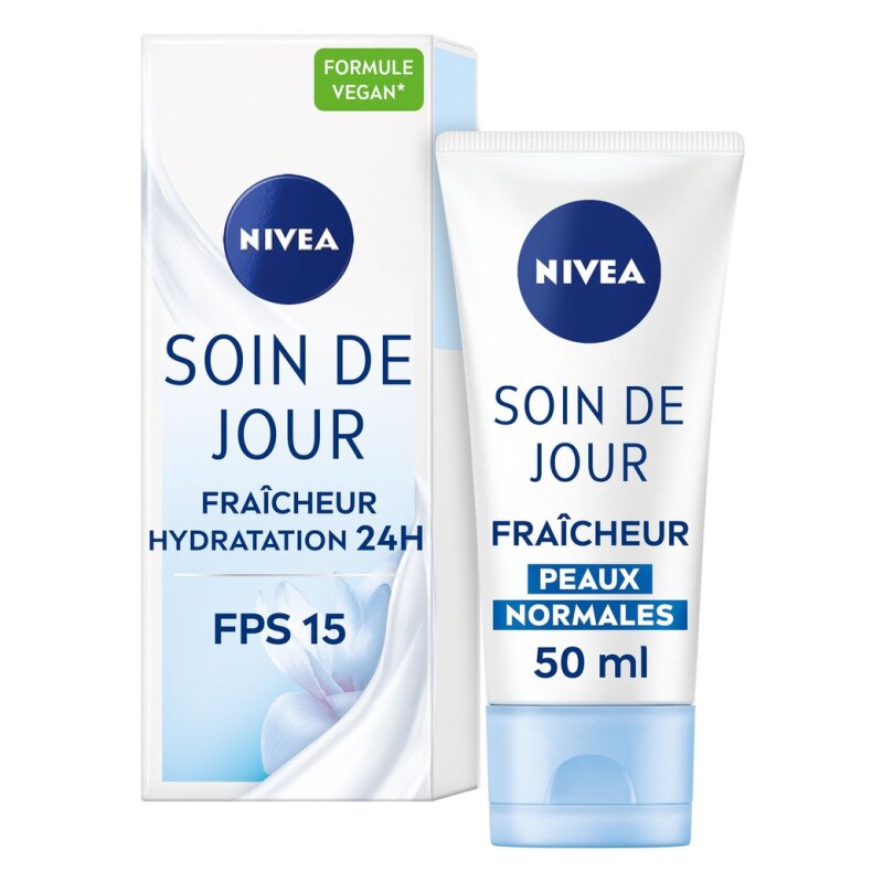 Nivea Fresh Feeling Day Care Moisturizing Face Cream - Normal Skin - 50ml - Spf 15