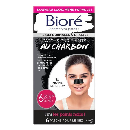 Bioré 6 Patchs Purifiants au Charbon : Amazonfr: Beauté et Parfum