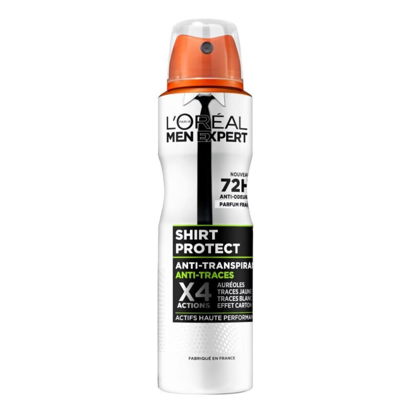 L'Oréal Men Expert Shirt Protect Deodorant Spray Anti-Stain - 72h Protection - 150ml