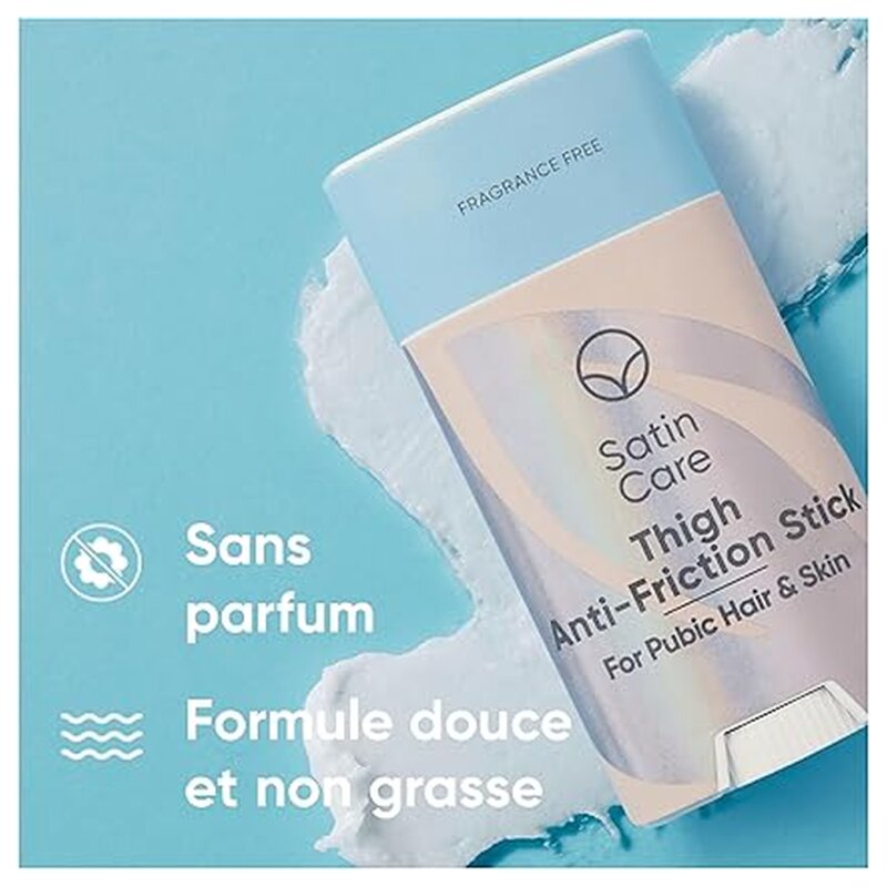 Gillette Satin Care Stick Anti-Frottement - Peau et Poils Pubiens - 48g