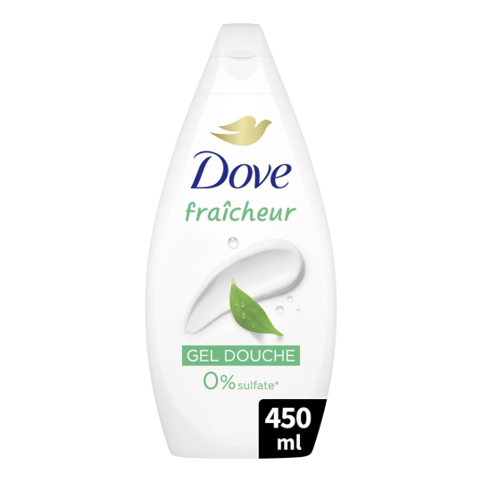 Dove Fraicheur Gel Douche - Peau Normale à Sèche - 450ml