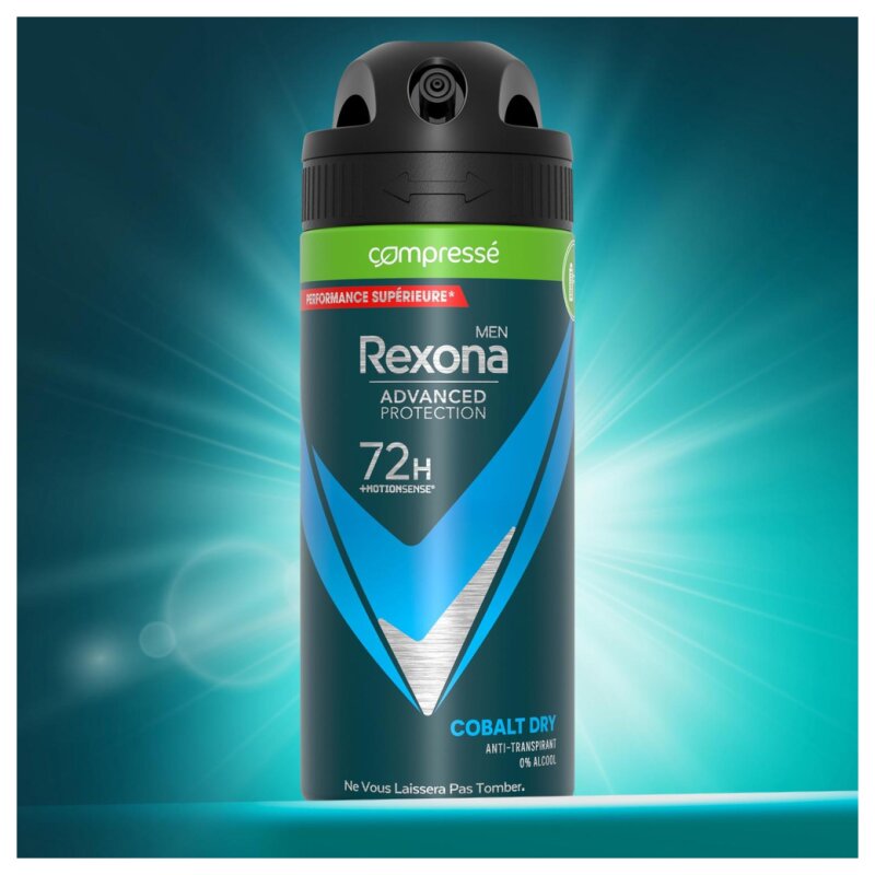 Rexona Men Advanced Protection مزيل عرق رذاذ مضاد للتعرق - 100مل - Cobalt Dry