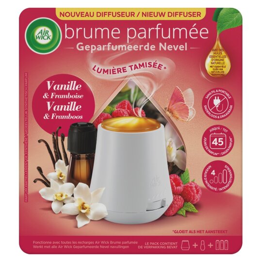 Air Wick Essential Mist Diffuseur Désodorisant Brume Parfumée - Vanille - 20ml