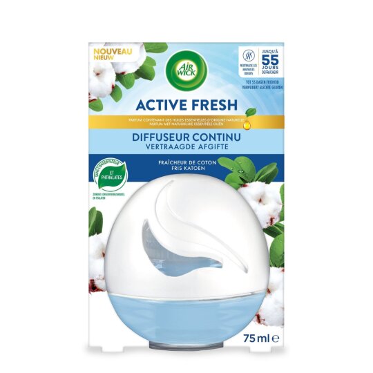Airwick Active Fresh Continuous Air Freshener - Cotton Fresh - 75ml