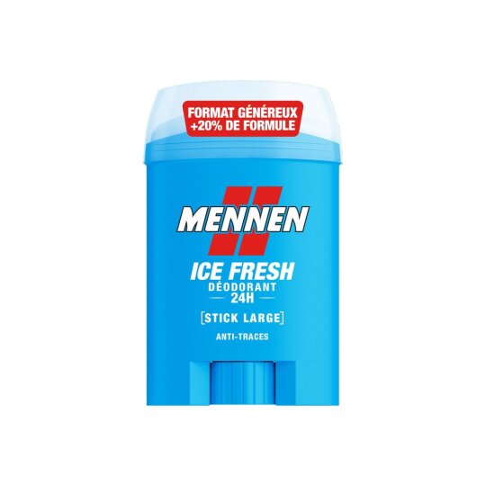 Mennen Ice Fresh Déodorant Stick Homme - Anti-Odeurs 24h - 60ml