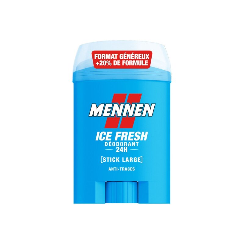 Mennen Ice Fresh Déodorant Stick Homme - Anti-Odeurs 24h - 60ml