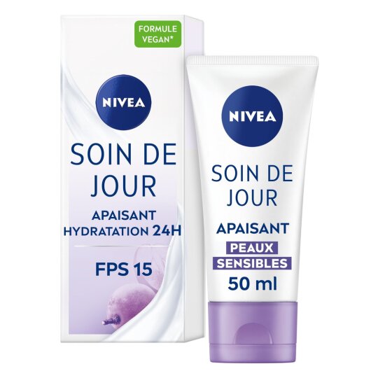 Nivea Crème Visage Jour Hydratante Apaisante - Peaux Sensibles - 50ml
