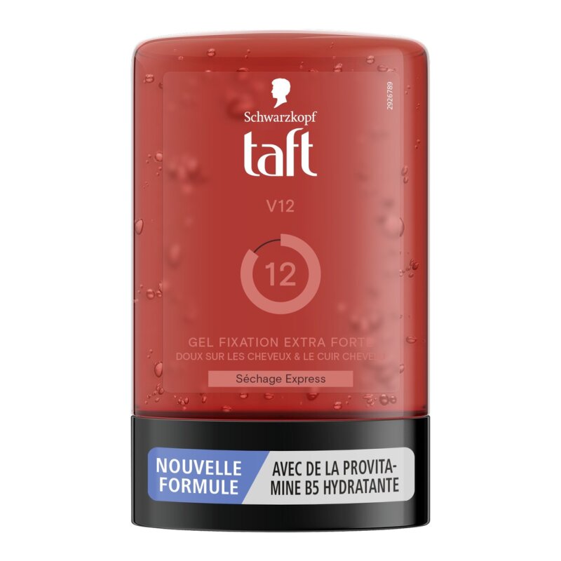 Taft V12 Gel Coiffant - Fixation Extra Forte - Cheveux n12- 300ml