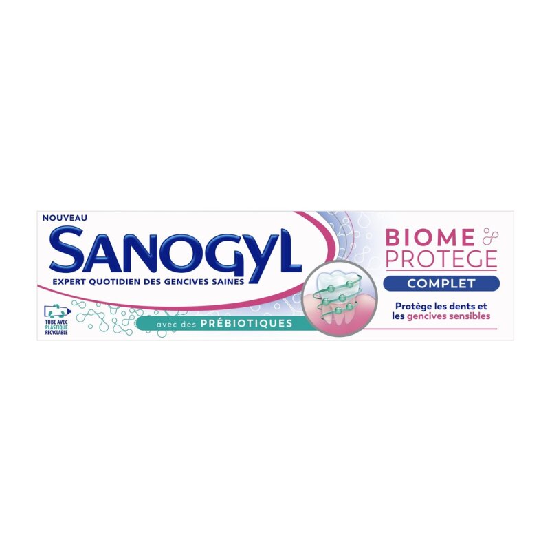 Sanogyl Biome Protège Dentifrice Gencives Sensibles - Tube 75ml