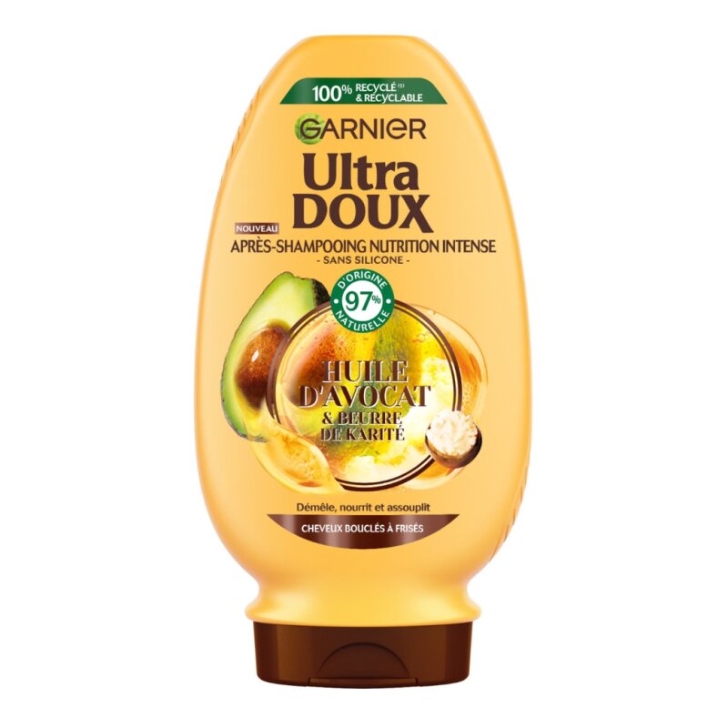 Garnier Ultra Doux بلسم مغذي مكثف - للشعر المجعد الجاف جداً - أفوكادو وزبدة الشيا - 250 مل