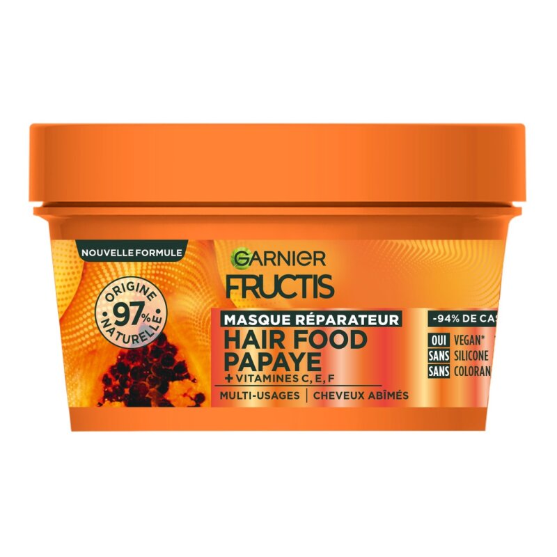 Garnier Fructis Hairfood Masque Cheveux Réparateur à la Papaye - 320ml