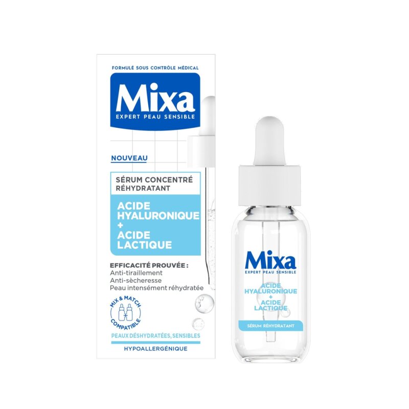 Mixa Réhydratant Sérum Visage Acide Hyaluronique - Peau Mixte - 30ml