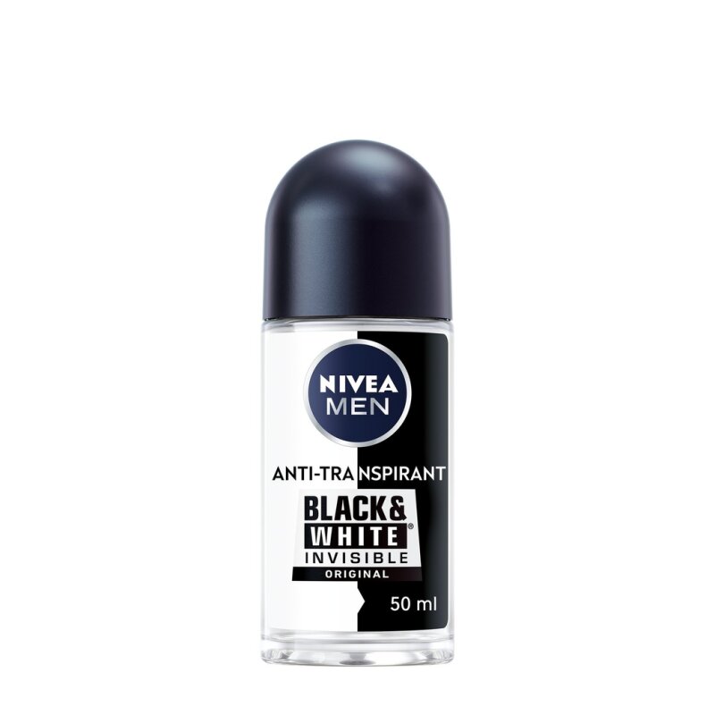 Nivea Men Black & White Roll-On Deodorant For Men Anti-Perspirant - 50ml