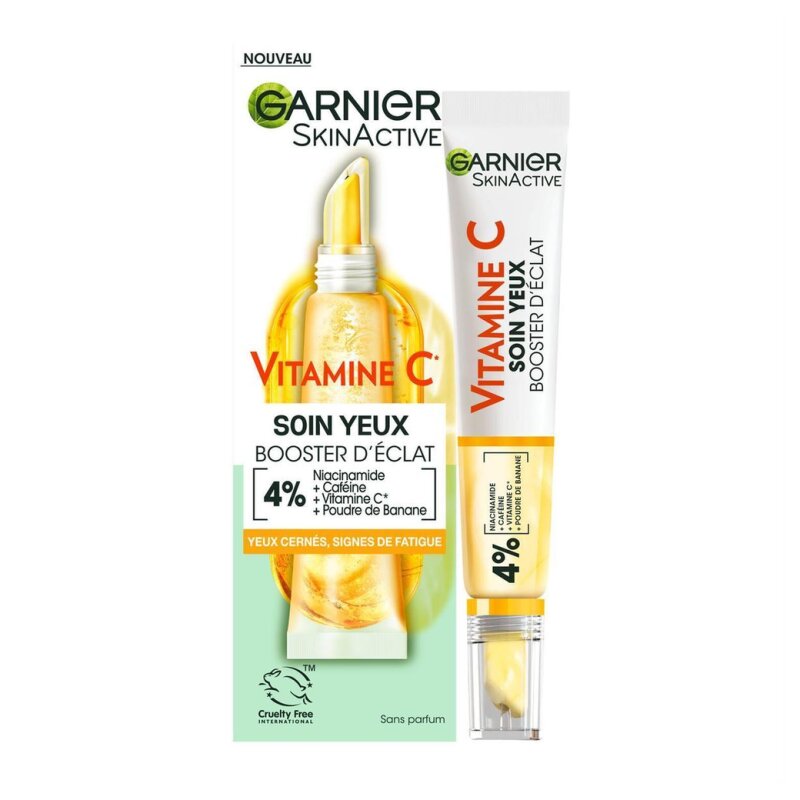 Garnier Skinactive Eye Care Brightening Booster Anti-Dark Circles And Anti-Wrinkles - All Skin Types - 15ml - Vitamin C