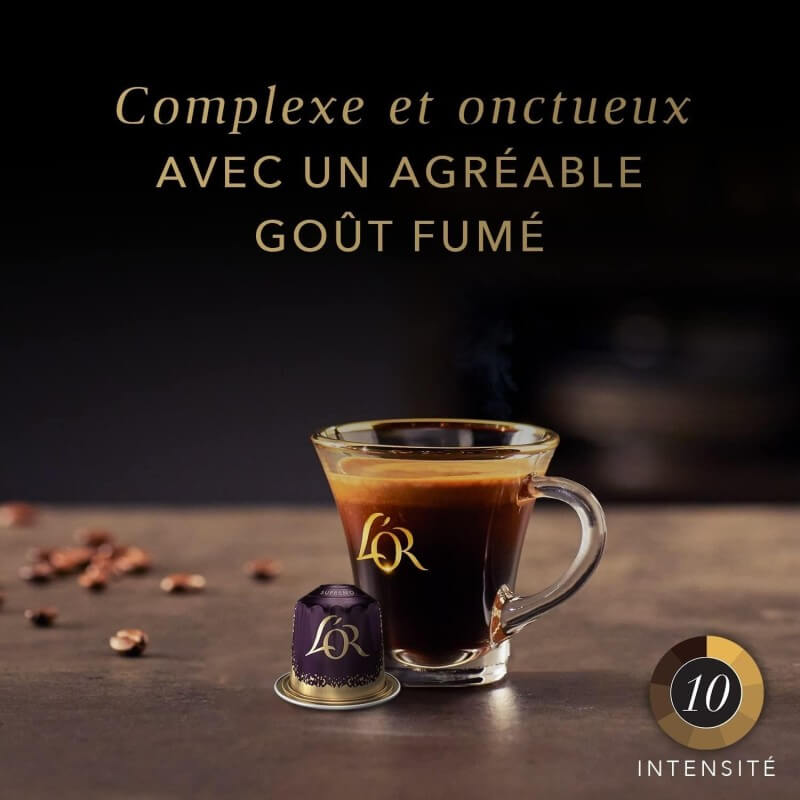 L'Or Supremo Capsules Café Intensité 10 - Compatibles Nespresso - 50 Capsules