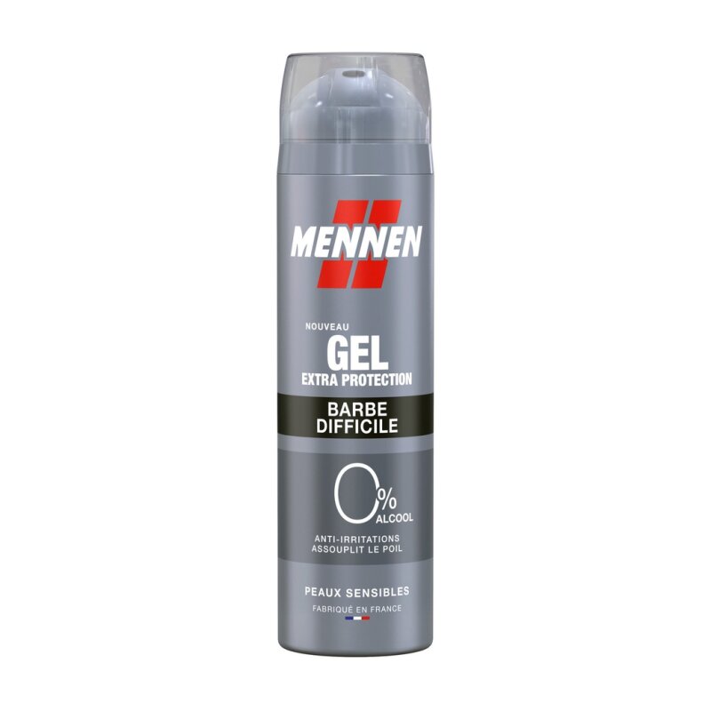 Mennen Extra Protection Shaving Gel - Tough Beard Sensitive Skin - 200ml