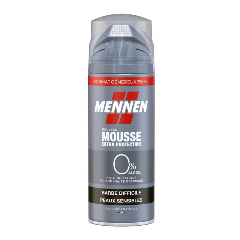 Mennen Mousse à Raser Barbe Difficile et Peaux Sensibles - 250ml