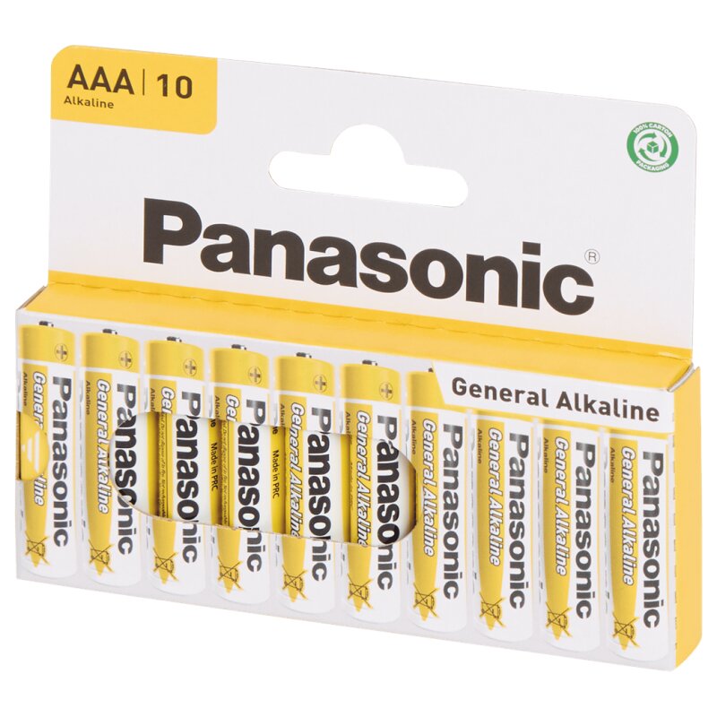 Panasonic Piles Aaa Alcalines - 10 Pièces