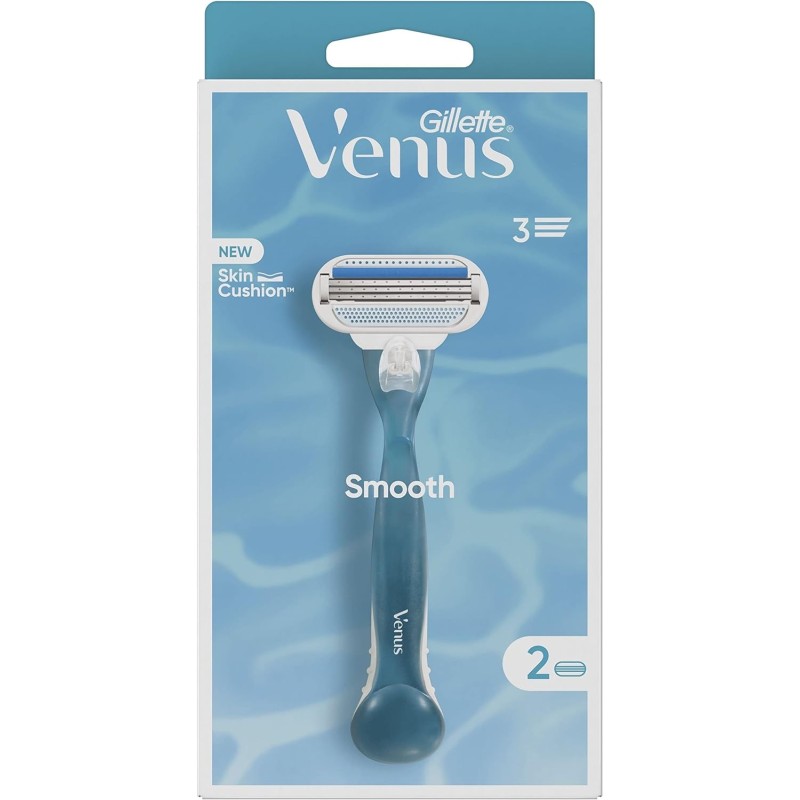 Gillette Venus Smooth Rasoir pour Femme - Manche + 2 Recharges