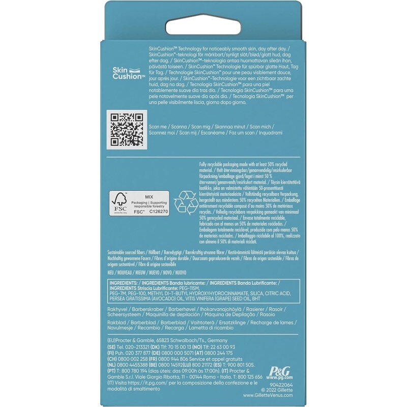 Gillette Venus Smooth women'S Razor - Handle + 2 Refills