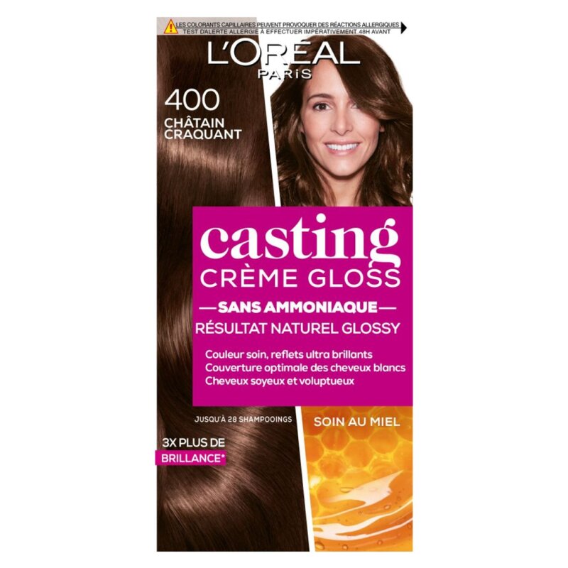 L'Oréal Paris Casting Crème Gloss Hair Color - Crackling Chestnut 400