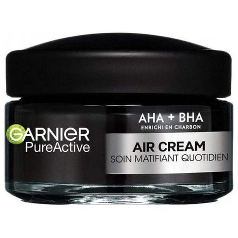 Garnier Pureactive Soin Visage Matifiant Quotidien au Charbon - Peau Grase - 50ml