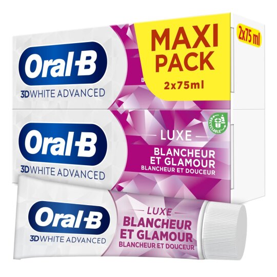 Oral-B 3d White Advanced Luxe Dentifrice Blancheur - 2x75ml
